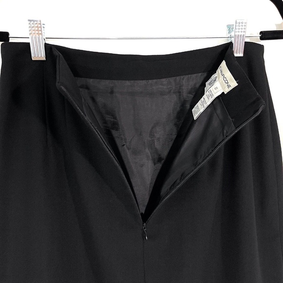 Evan Picone Women’s Size 10 Medium Black 100% Worsted Wool Vintage Pencil Skirt - Picture 7 of 8